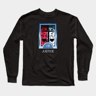 Justice Arcana Tarot Card Long Sleeve T-Shirt